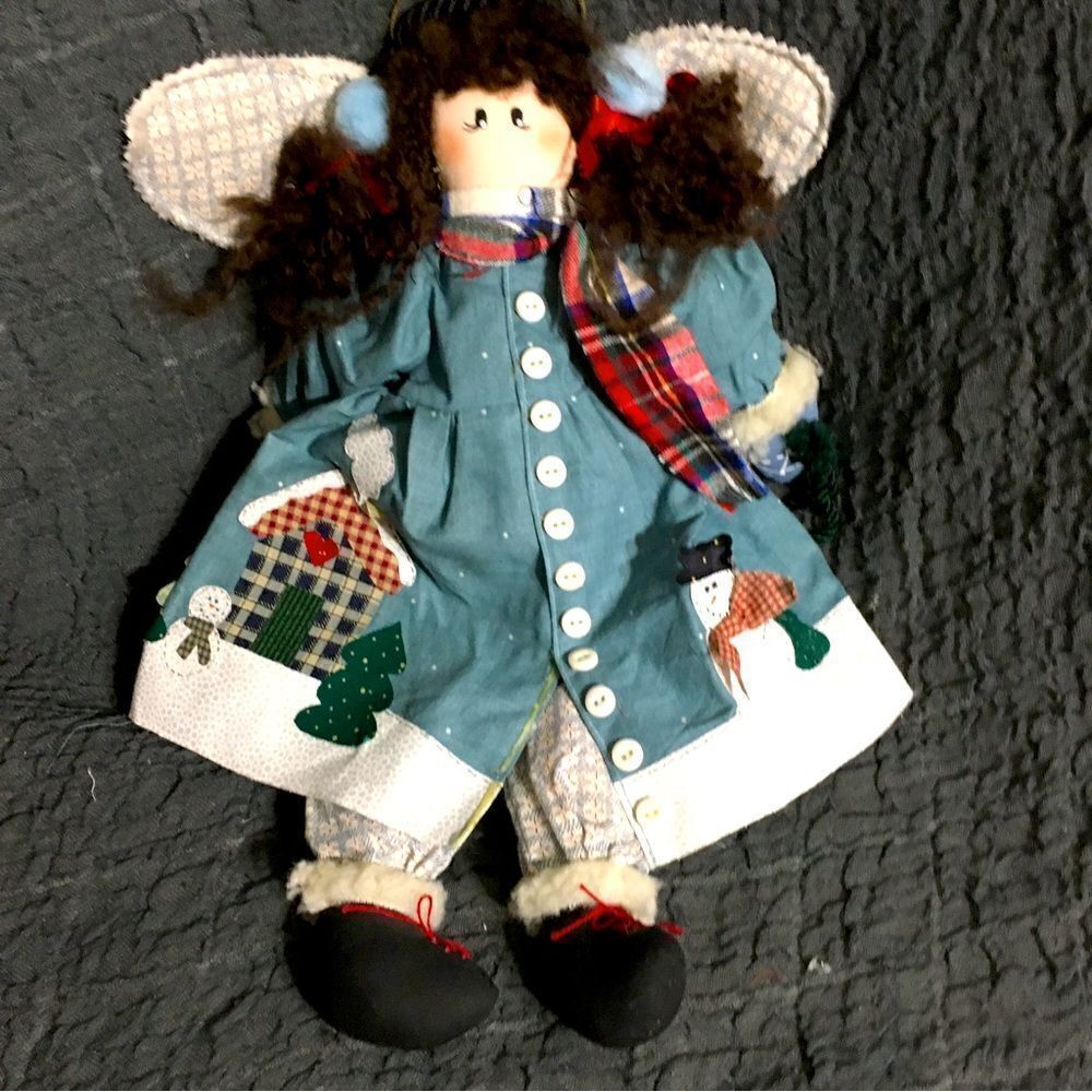 Christmas Angel Hangin Doll Tree Topper
